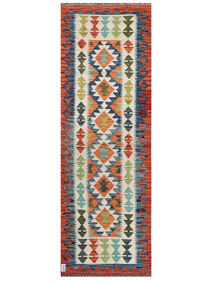 Maimana Afghanistan Kilim Rug - 214 x77 cm-0
