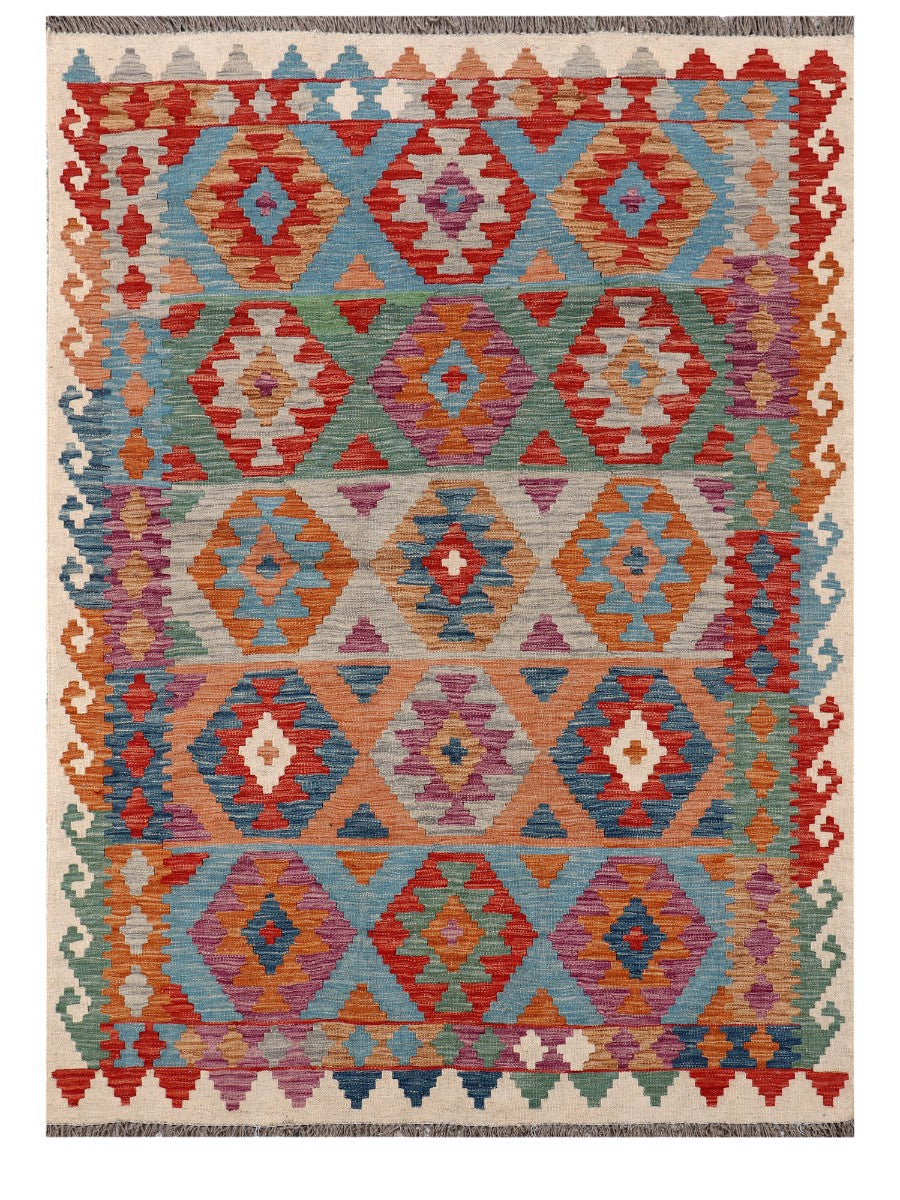 Maimana Afghanistan Kilim Rug - 208 x152 cm-0
