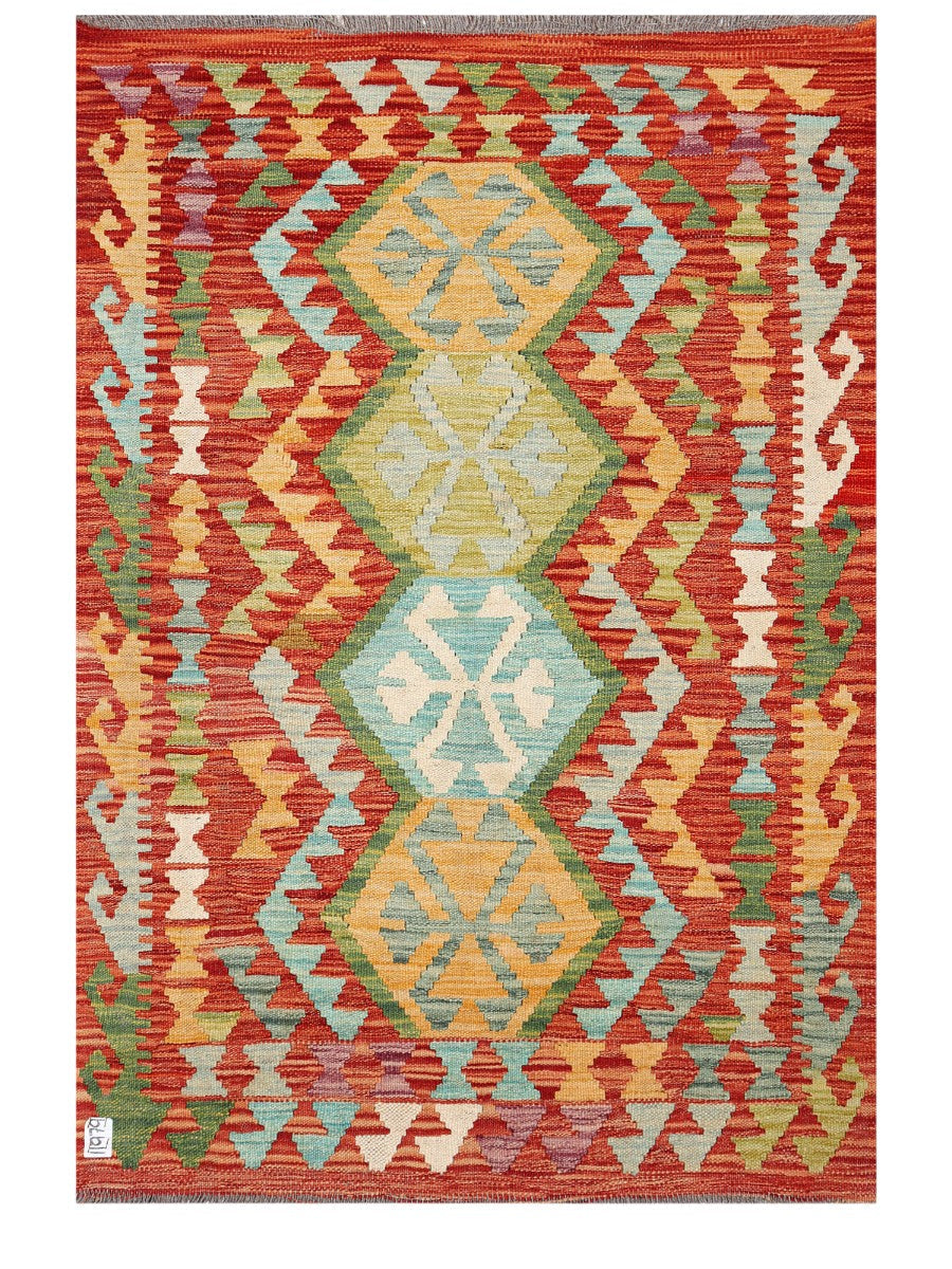 Maimana Afghanistan Kilim Rug - 145 x101 cm-0