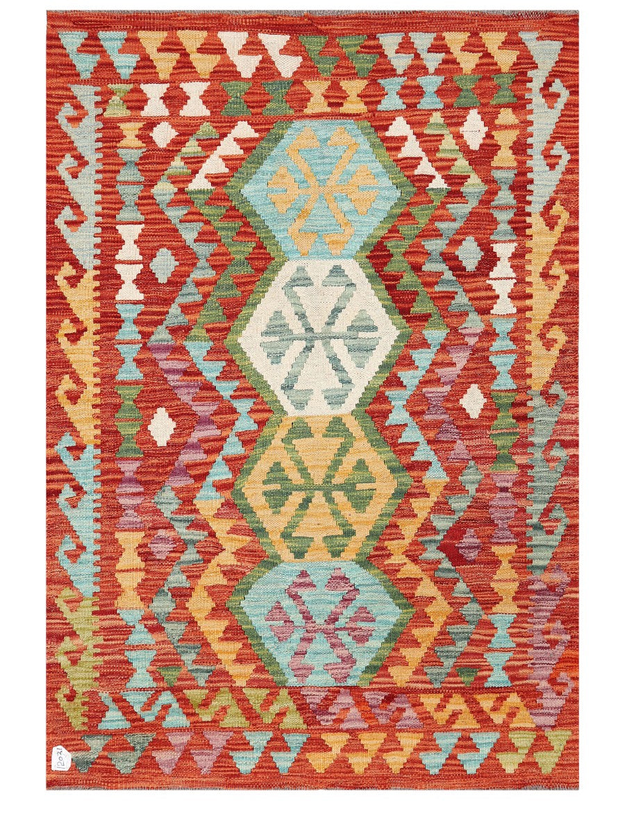 Maimana Afghanistan Kilim Rug - 150 x106 cm-0