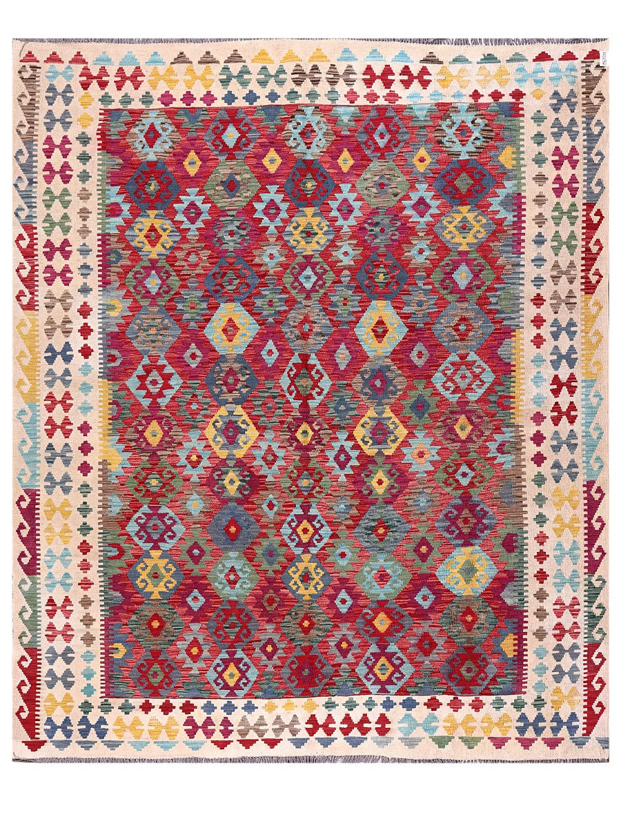 Maimana Afghanistan Kilim Rug - 295 x247 cm-0