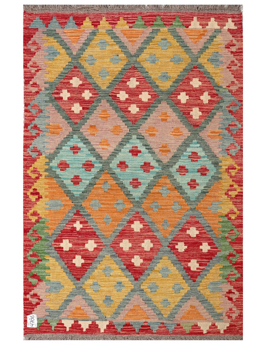Maimana Afghanistan Kilim Rug - 153 x100 cm-0