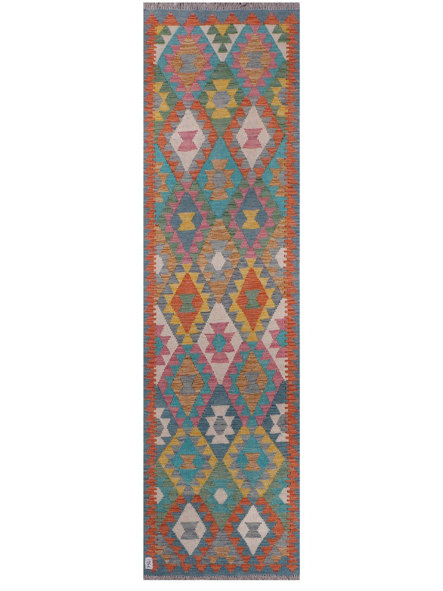 Maimana Afghanistan Kilim Runner - 295 x 79 cm-0