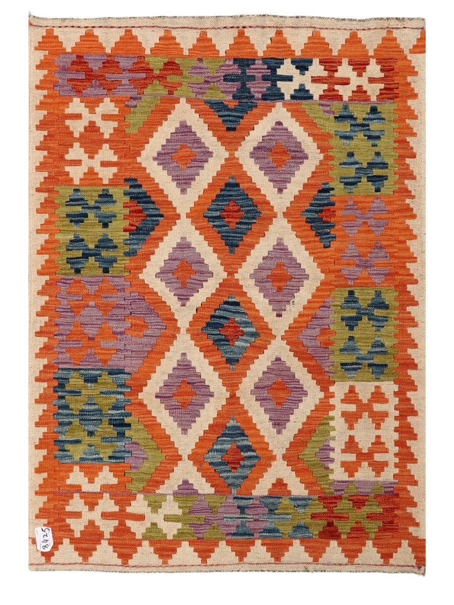 Maimana Afghanistan Kilim Rug - 144 x100 cm-0