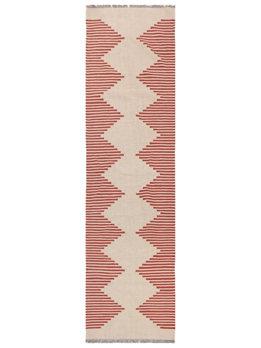 Scandinavian Kilim Runner - Size: 298 x 79 cm-0
