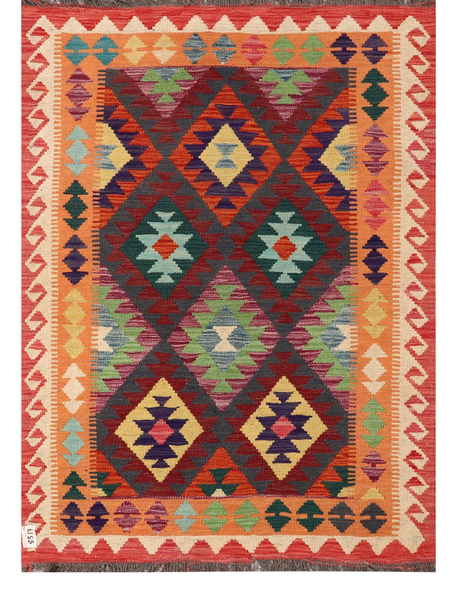 Maimana Afghanistan Kilim Rug - 150 x108 cm-0