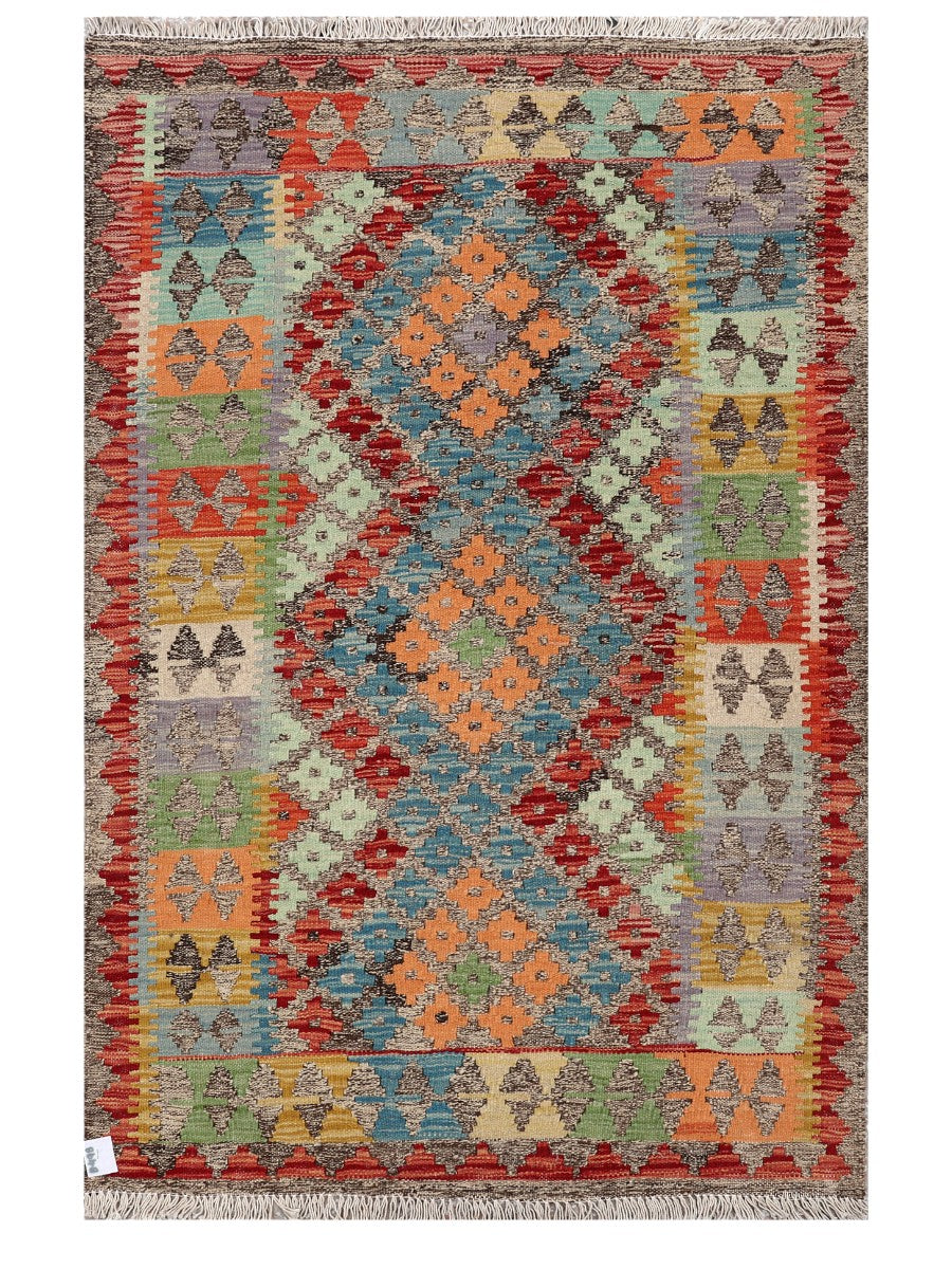 Maimana Afghanistan Kilim Rug - 152 x99 cm