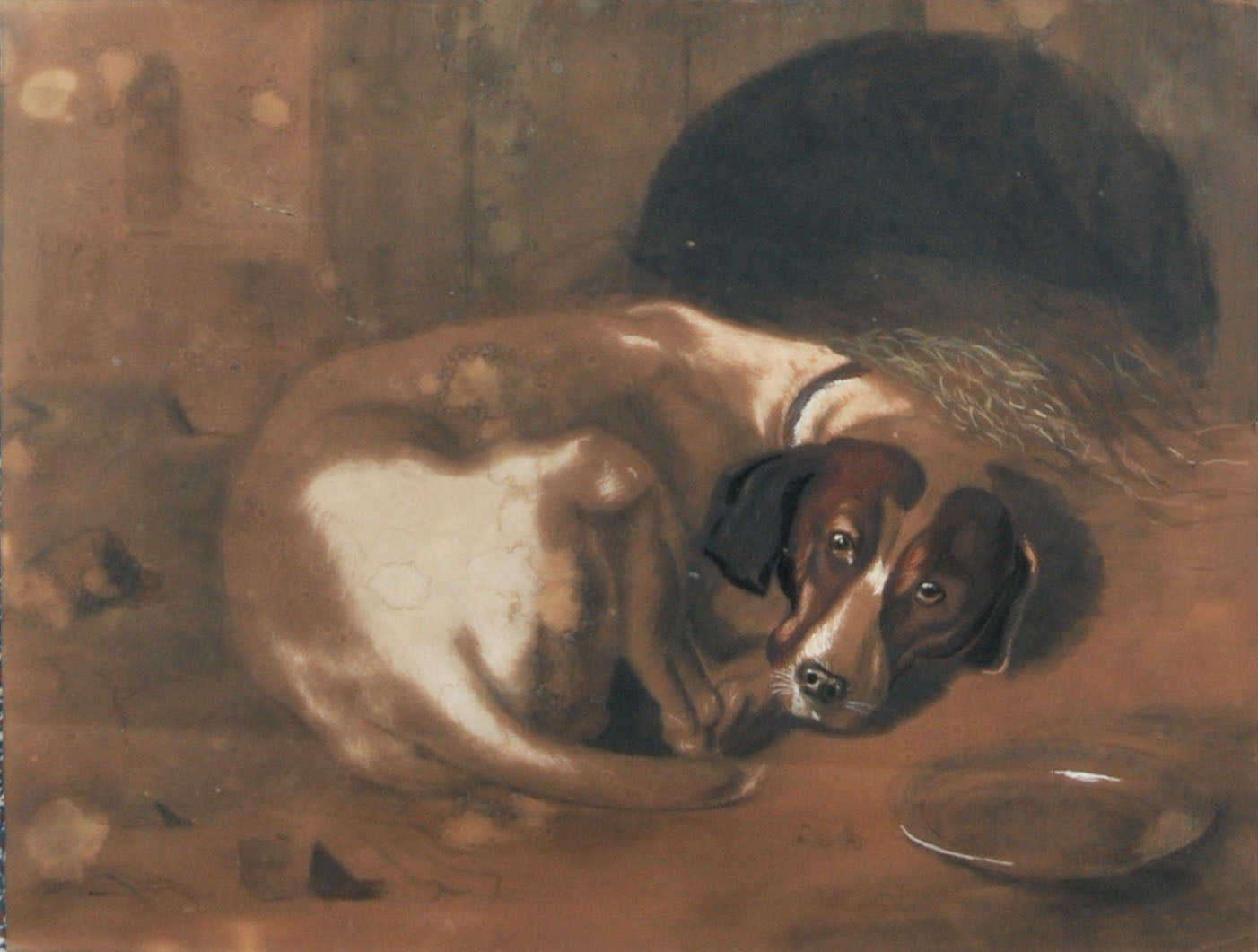 Anonym, "Jagdhund des Hofmarschallsu Generals von Seebach"