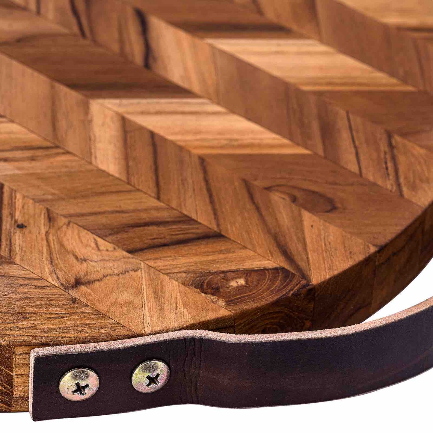 Herringbone Pattern Wooden Chopping Board