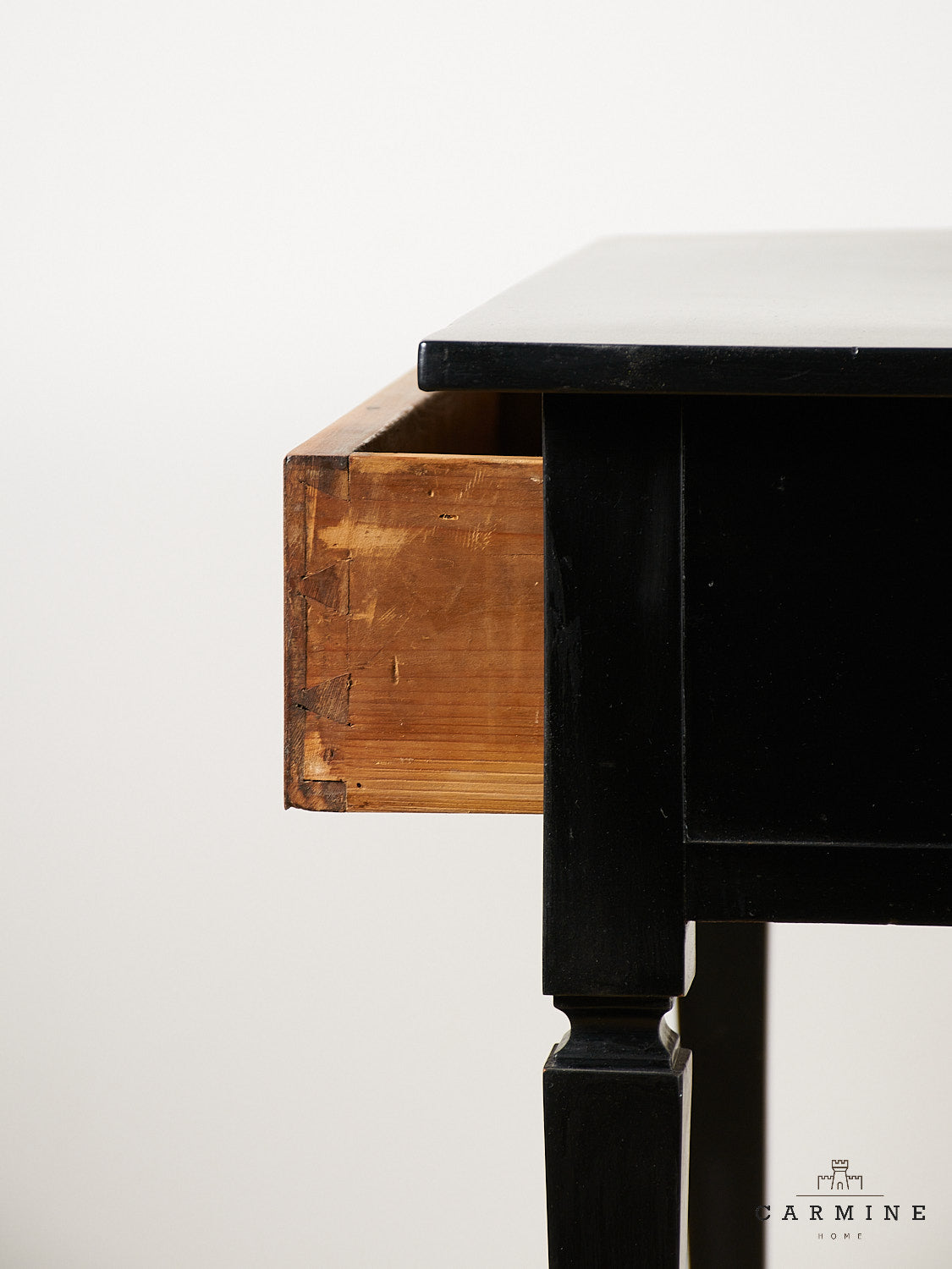 Black dining table
