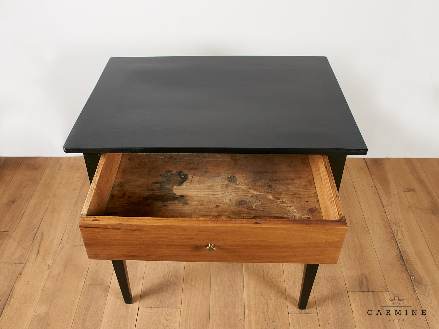 Black dining table