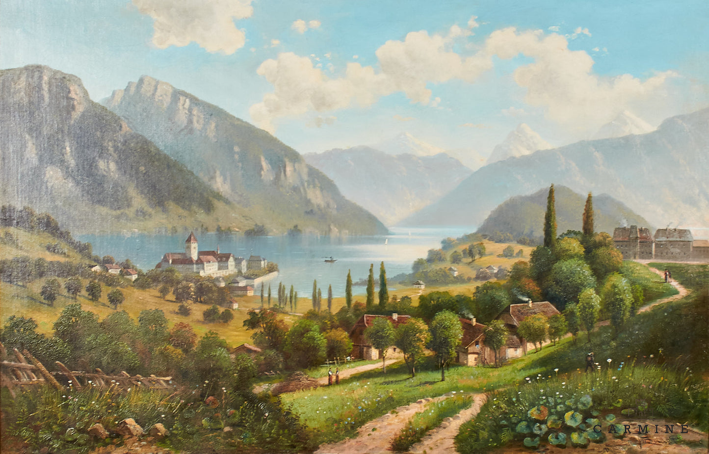 P. Dumont, Öl auf Leinwand
