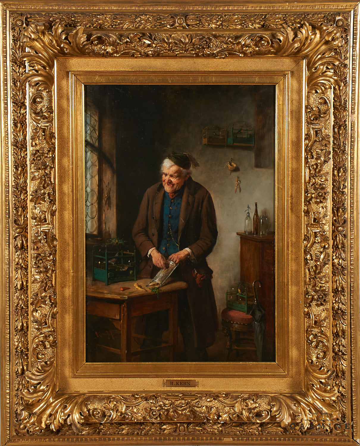 Kern, Hermann (1838-1912) "Der Vogelhändler"