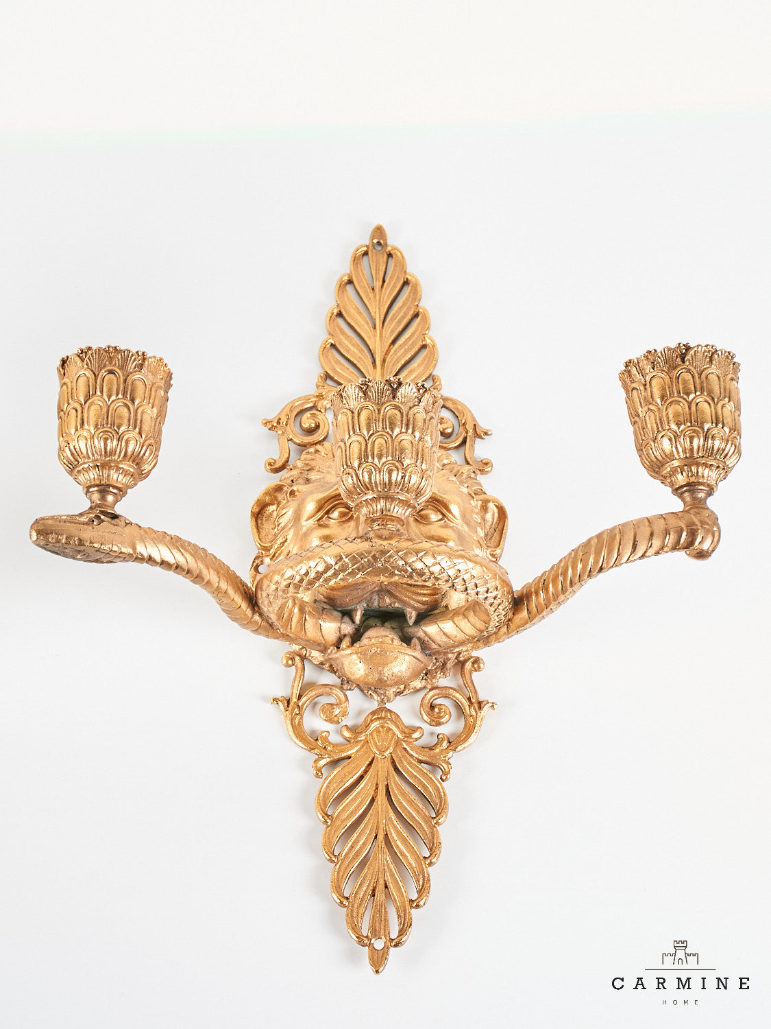 1 pair of Empire candle appliques, 19th century.