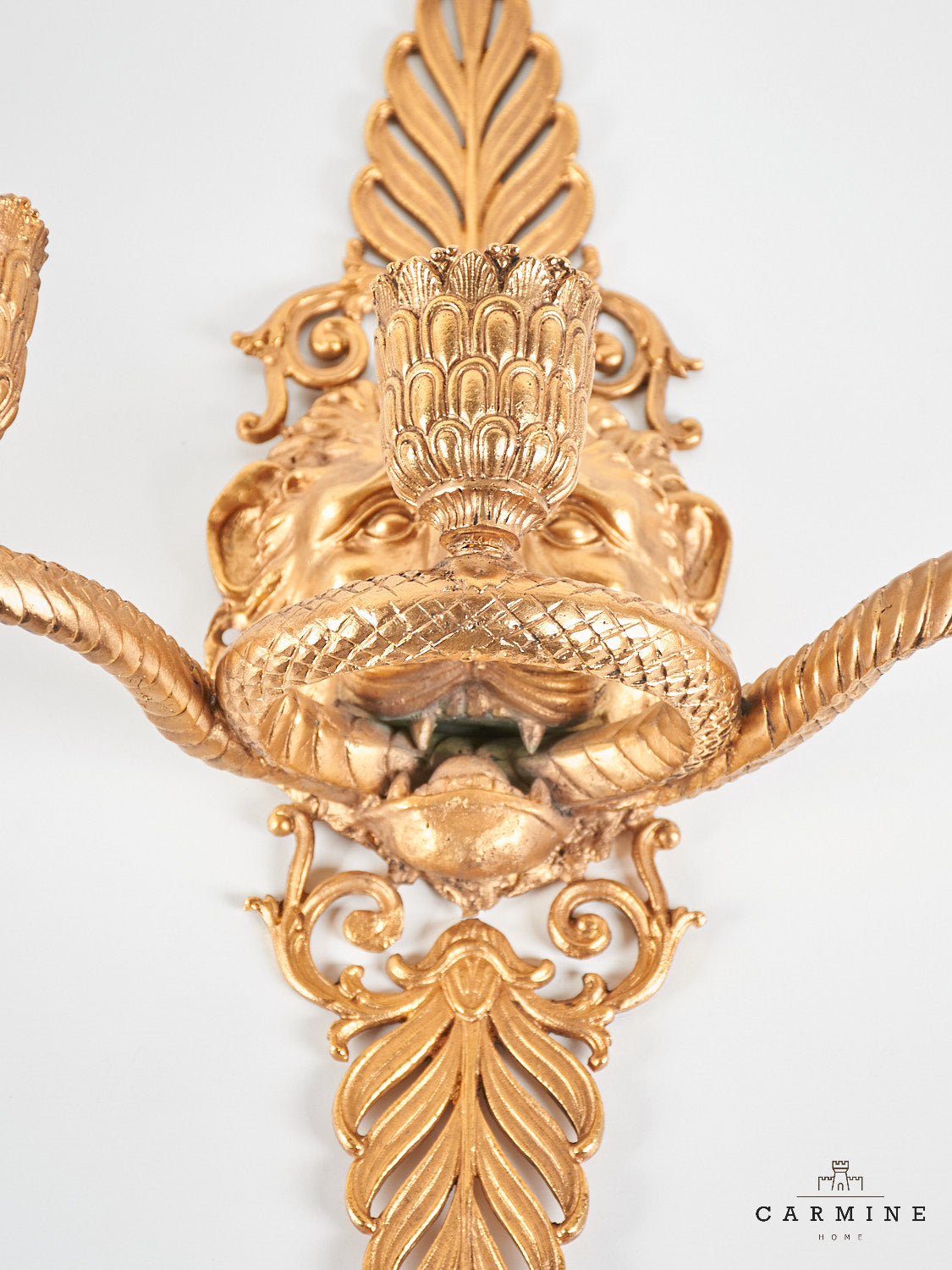 1 pair of Empire candle appliques, 19th century.