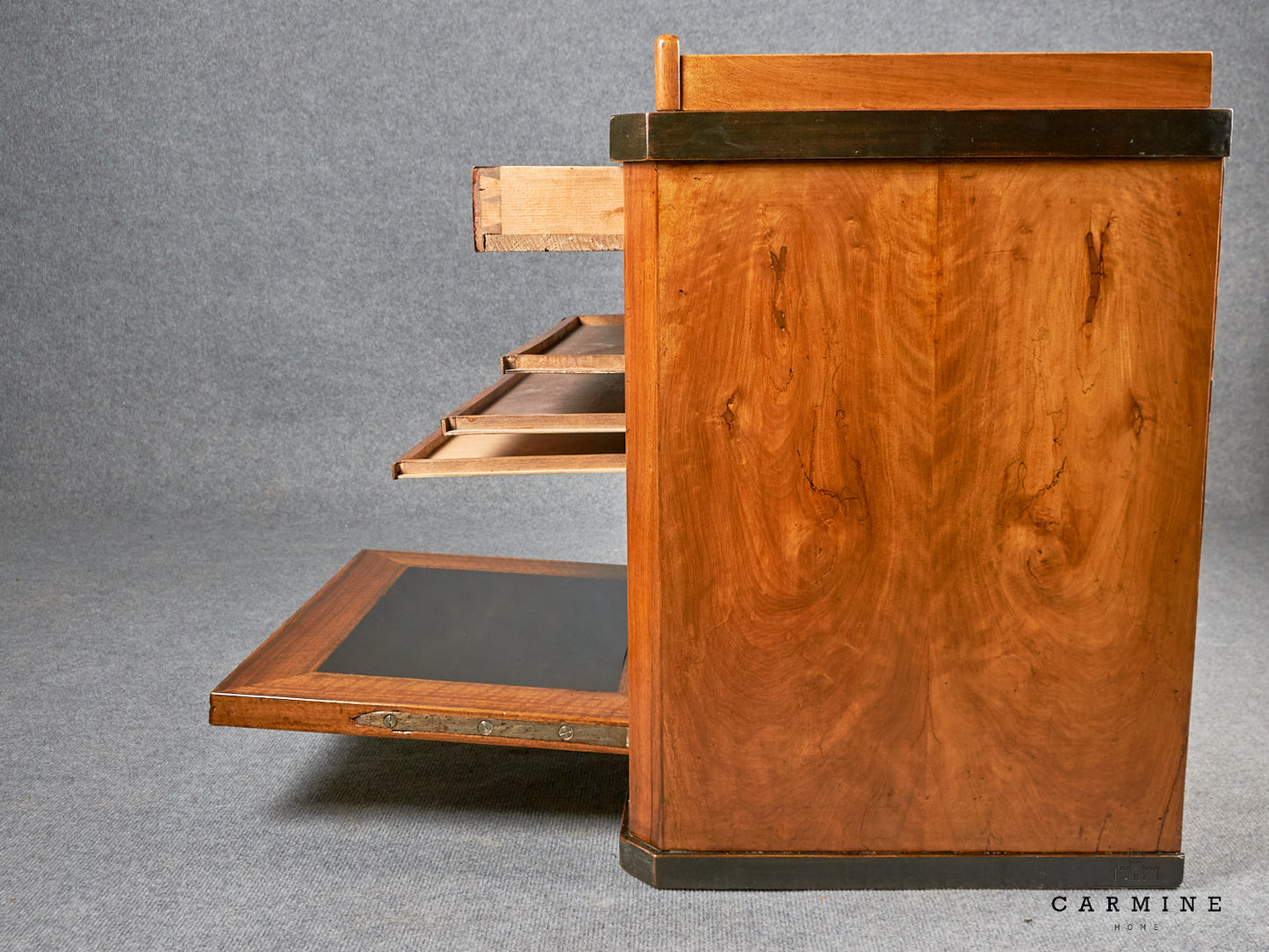 Armoire à monnaie, Biedermeier vers 1840, fraîchement restaurée