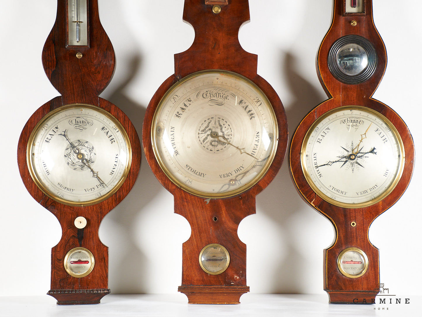 Lot Barometer / Thermometer, Deko