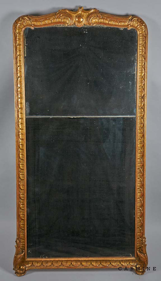 Handgeschnitzter vergoldeter Spiegel  - Johann Friedrich Funk, Bern um 1750