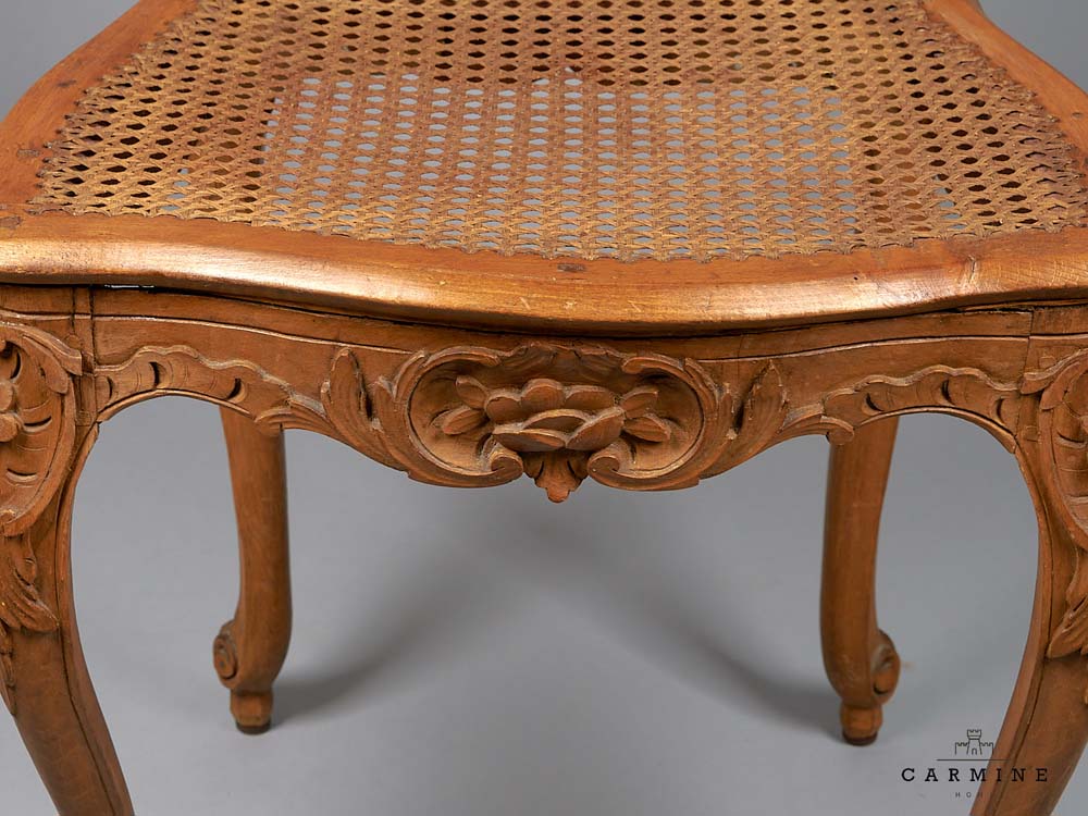 Pair of chairs, probably Basel, mid-18th century - seat and backrest with Jong weave