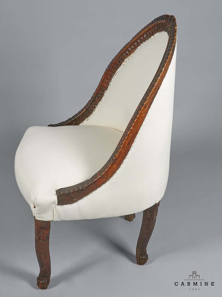 Exceptional Bergère, Transision Louis XV - Louis XVI - probably Holland, walnut