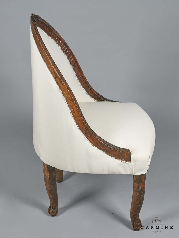 Exceptional Bergère, Transision Louis XV - Louis XVI - probably Holland, walnut
