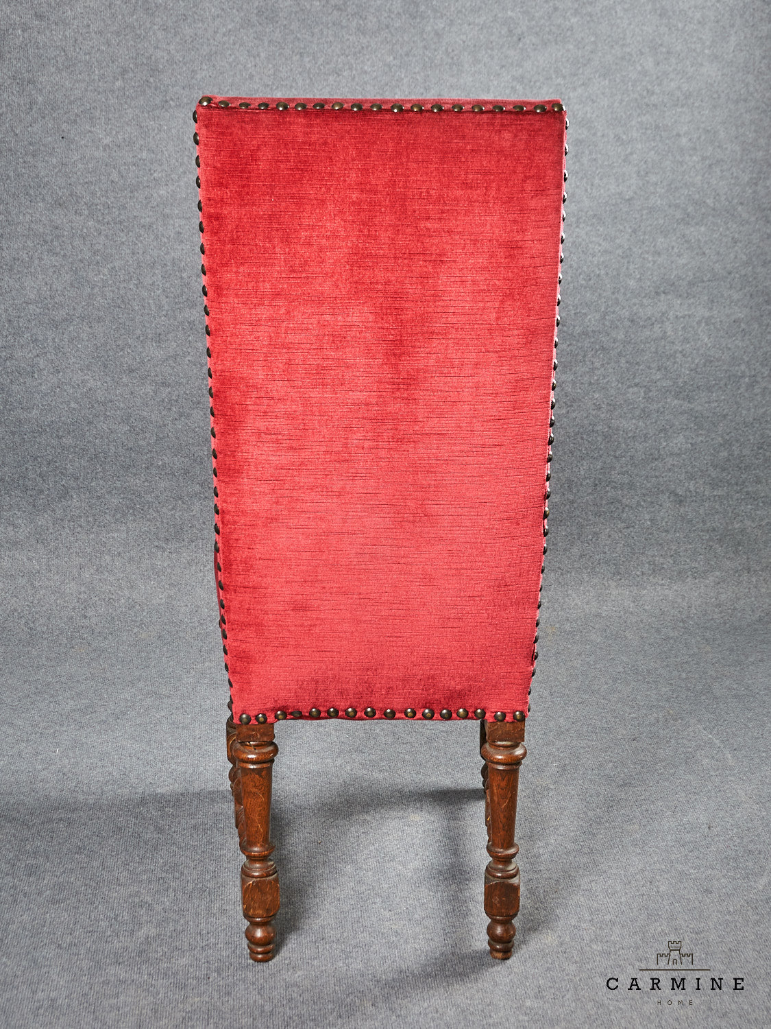 Set of 5 red chairs