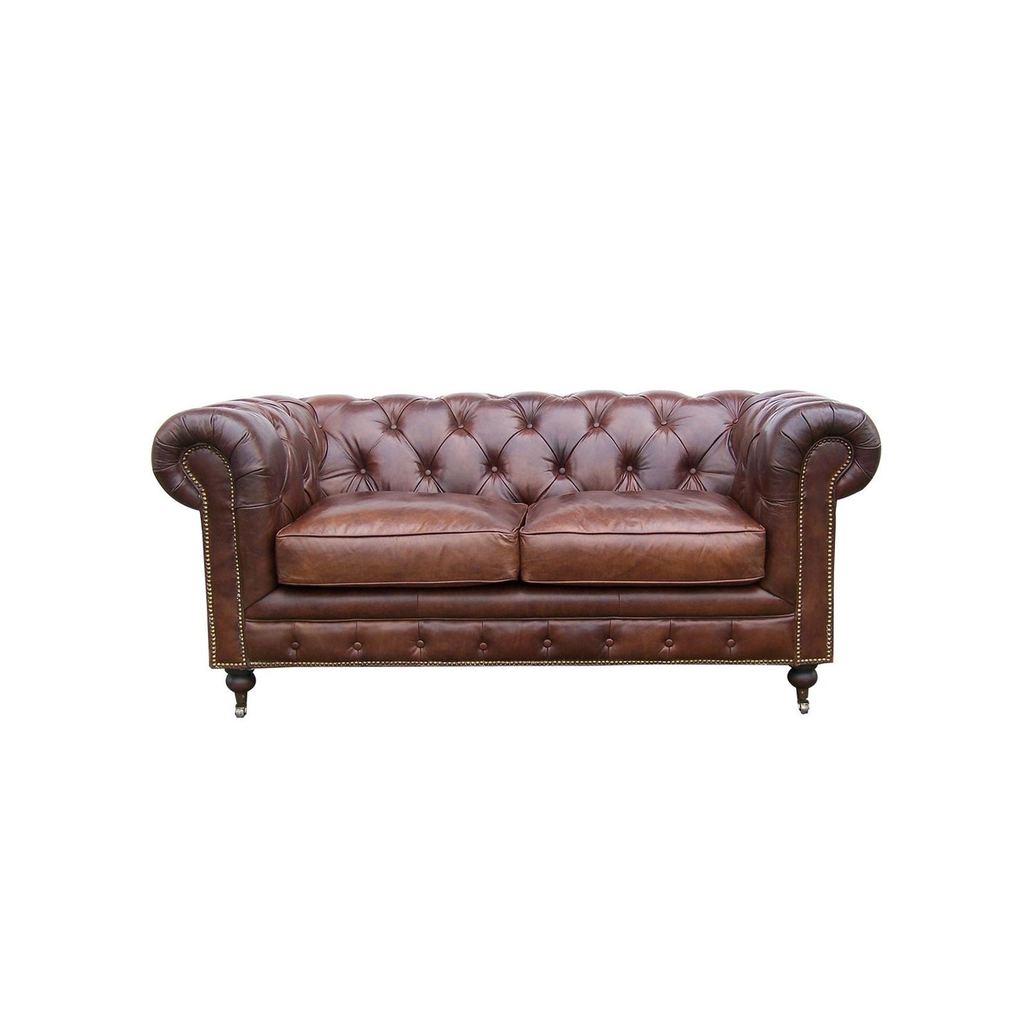 Chesterfield Sofa "Cigarre", 2-Plätzer