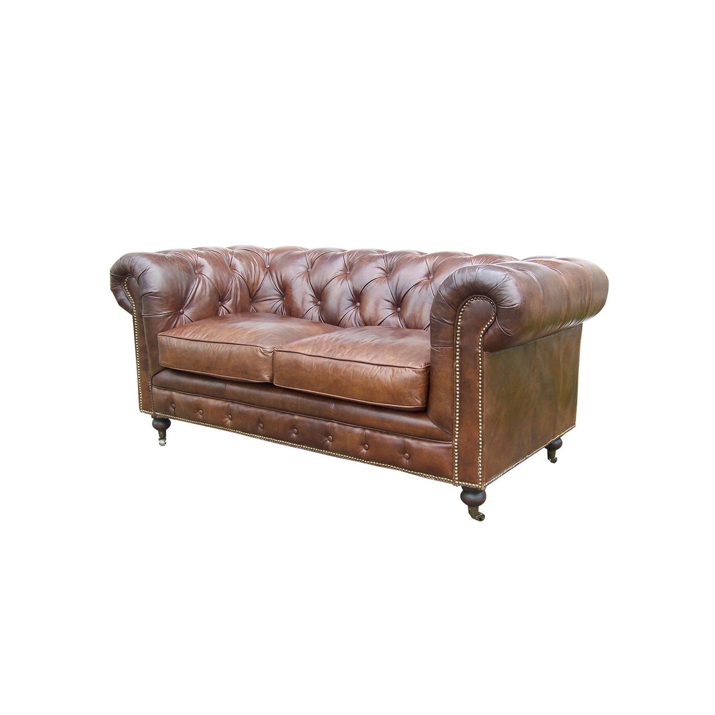 Chesterfield Sofa "Cigarre", 2-Plätzer