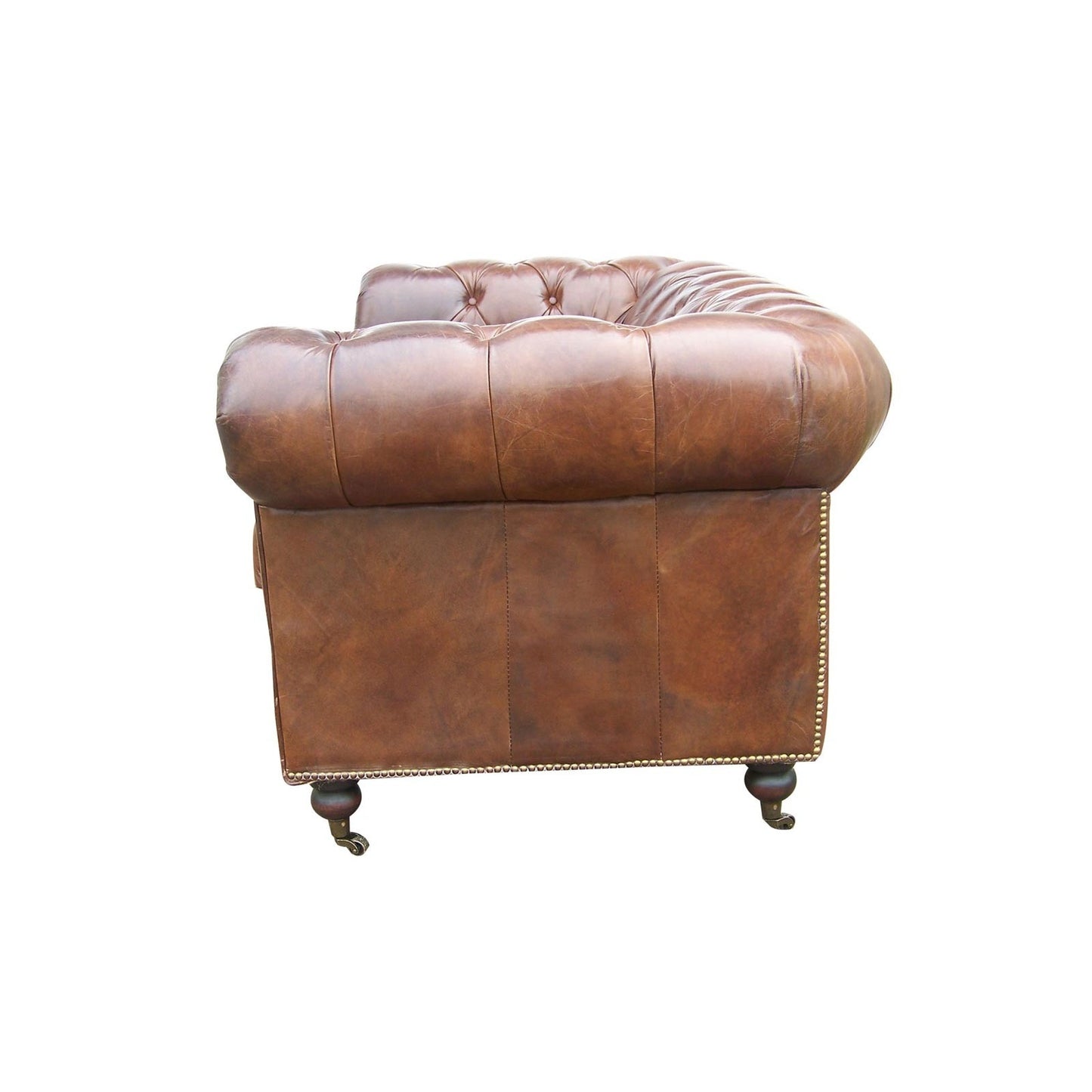 Chesterfield Sofa "Cigarre", 2-Plätzer