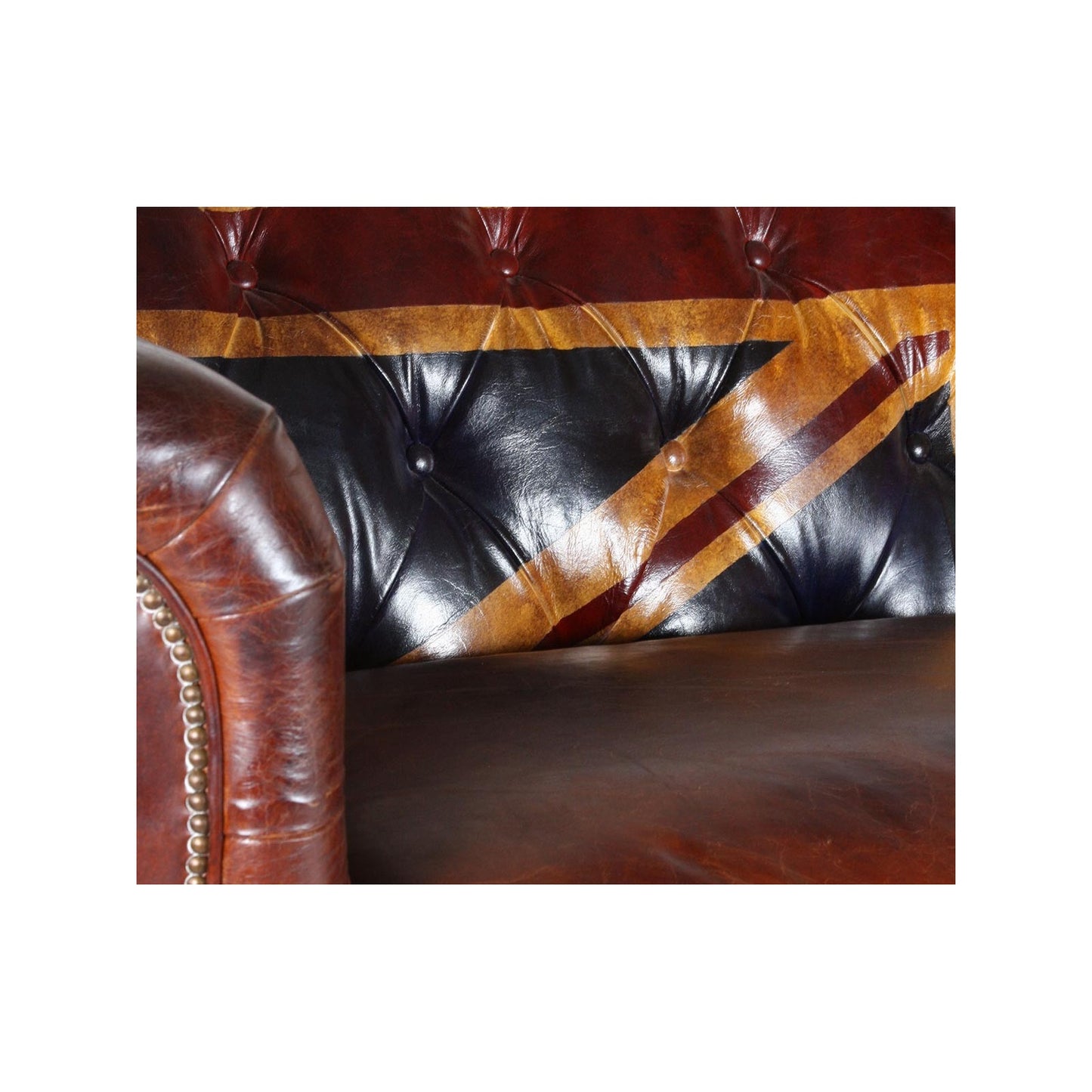 Chesterfield Sofa "Union Jack", 3-Plätzer