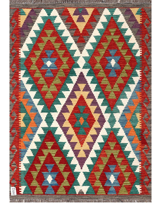 Maimana Afghanistan Kilim Rug - 149 x105 cm-0
