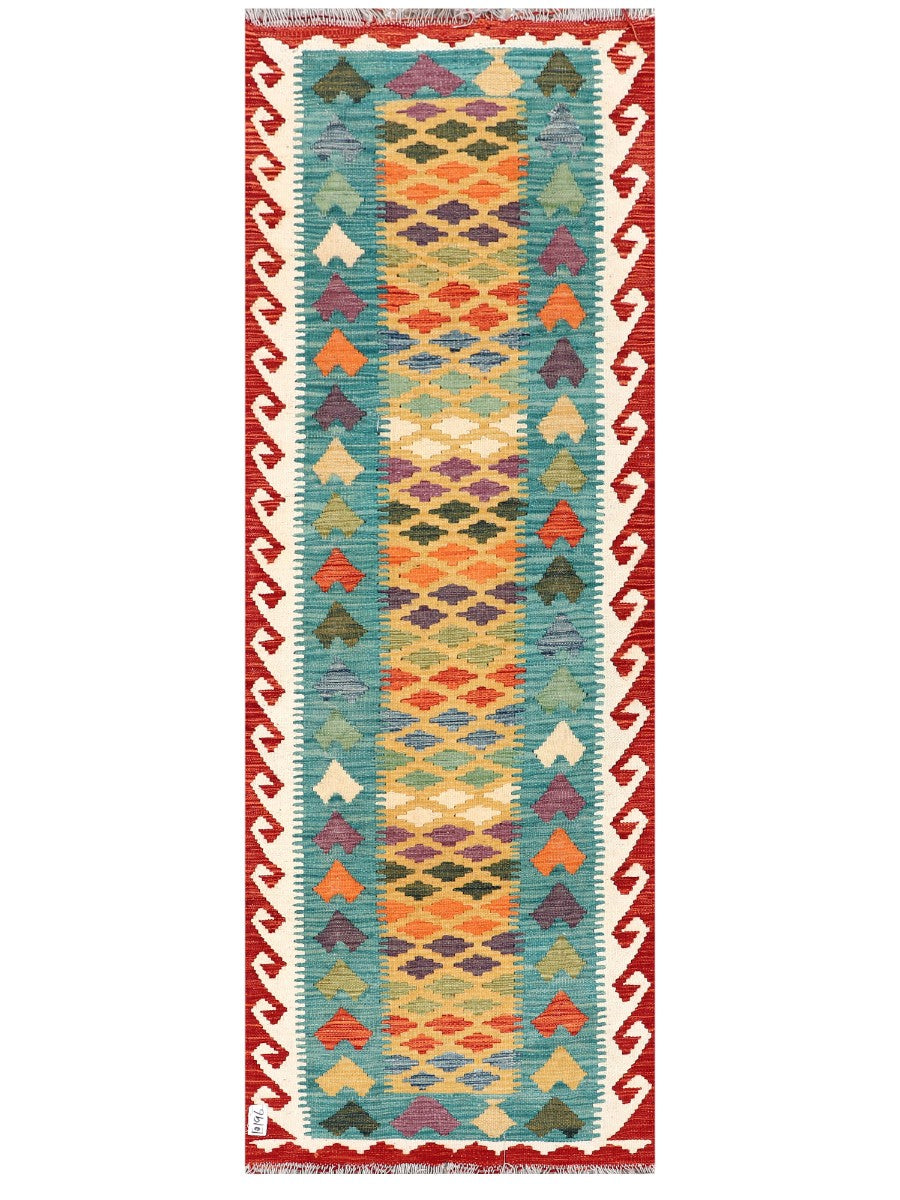 Maimana Afghanistan Kilim Rug - 210 x74 cm-0
