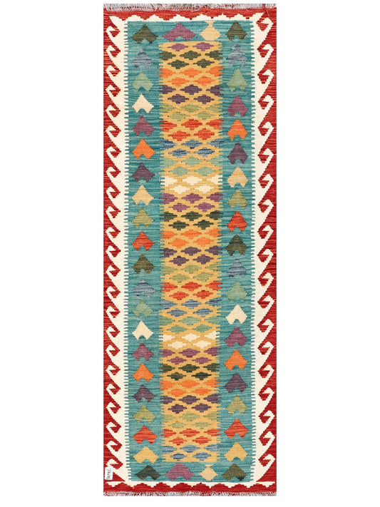 Maimana Afghanistan Kilim Rug - 210 x74 cm-0