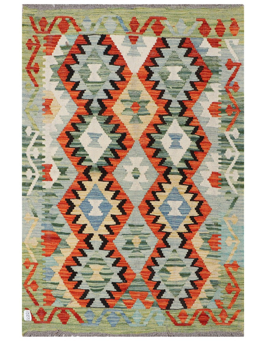 Maimana Afghanistan Kilim Rug - 145 x97 cm-0