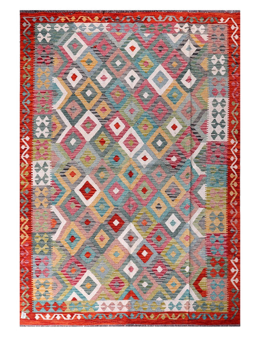 Maimana Afghanistan Kilim Rug - 289 x199 cm-0
