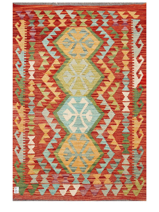 Maimana Afghanistan Kilim Rug - 145 x101 cm-0