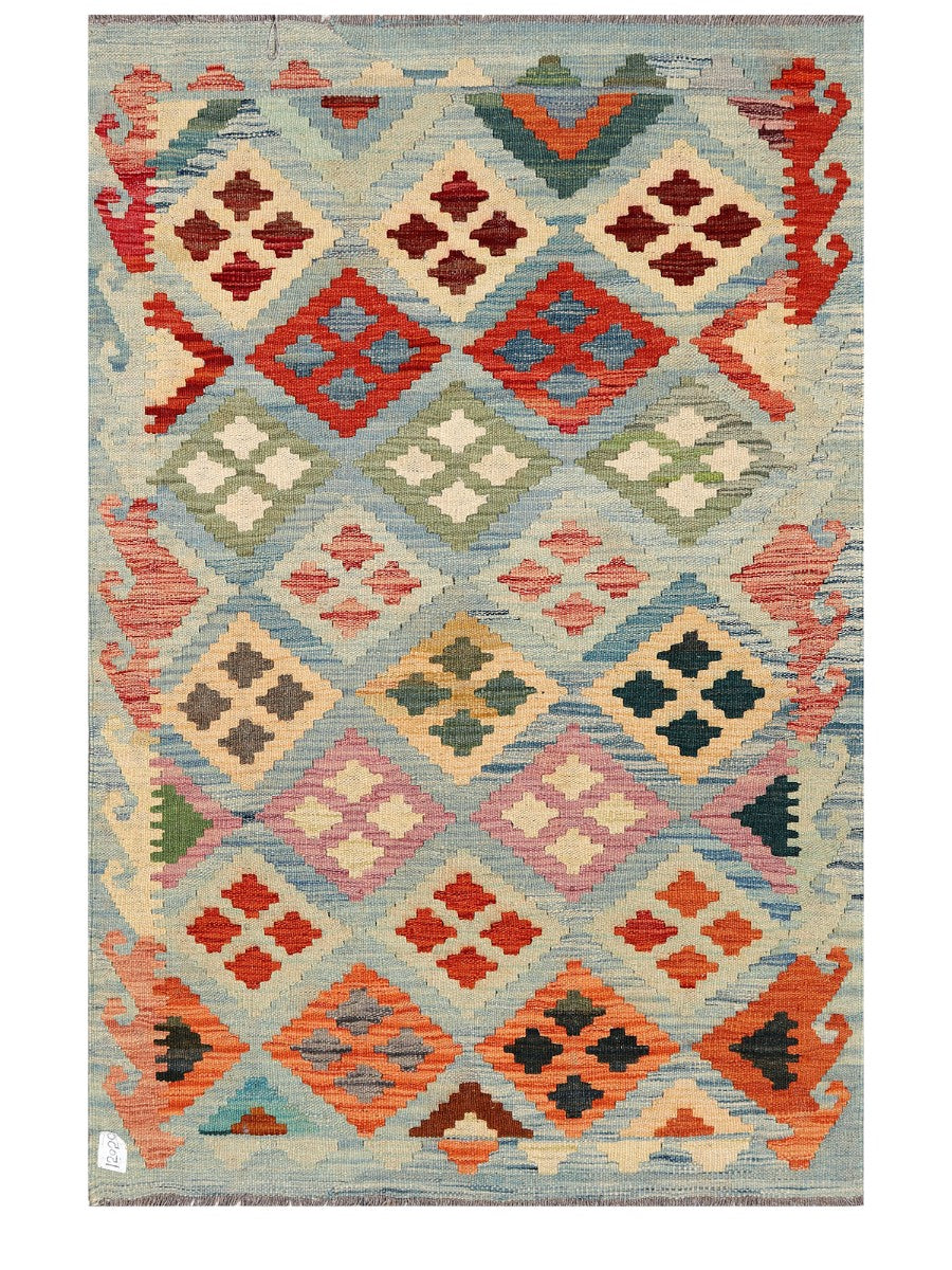 Maimana Afghanistan Kilim Rug - 147 x99 cm-0