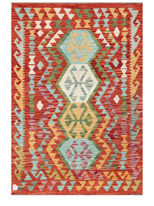 Maimana Afghanistan Kilim Rug - 150 x106 cm-0