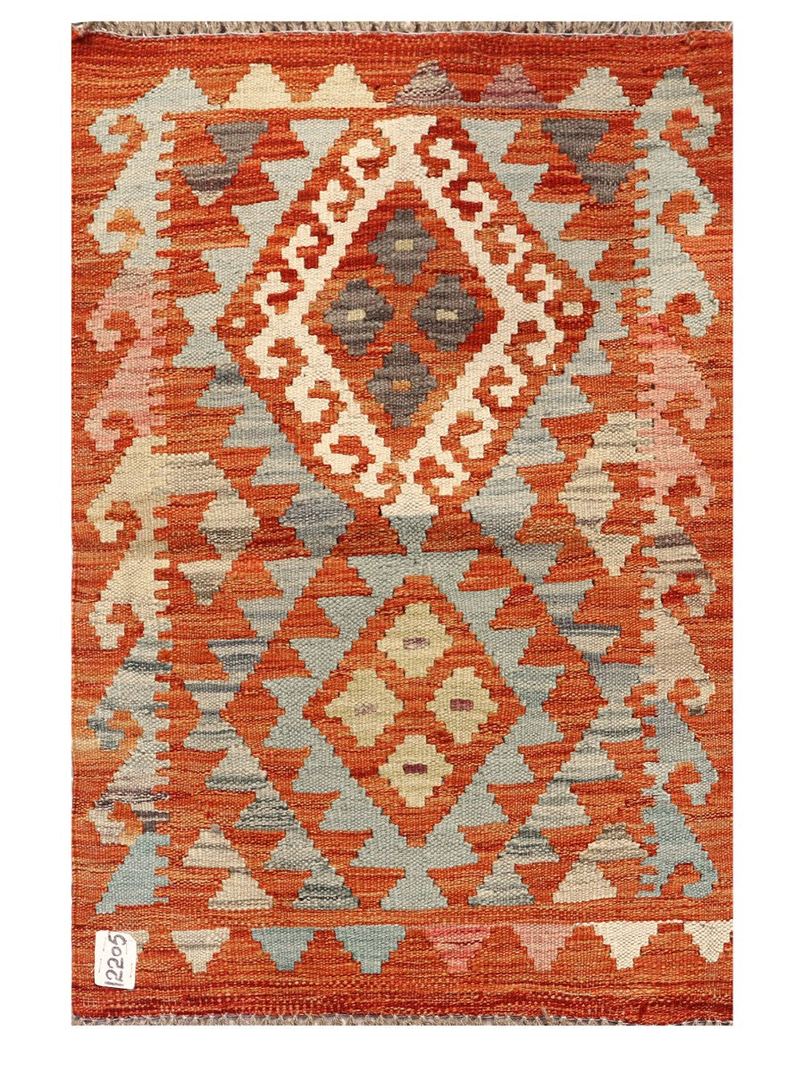 Maimana Afghanistan Kilim Rug - 85 x 56 cm-0