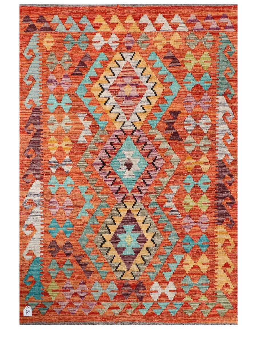 Maimana Afghanistan Kilim Rug - 147 x100 cm-0