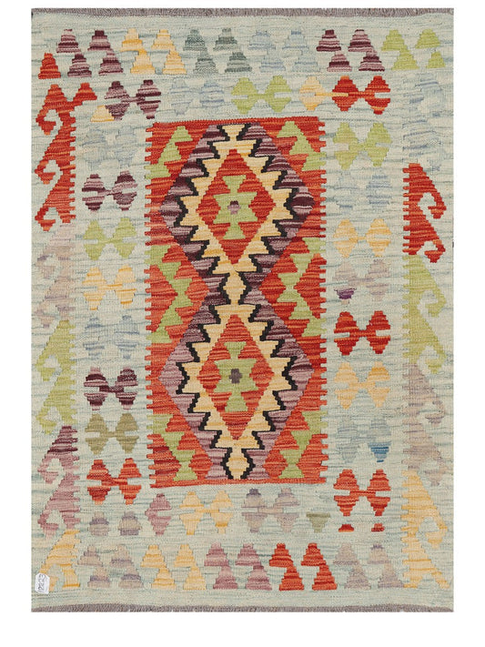 Maimana Afghanistan Kilim Rug - 145 x105 cm-0