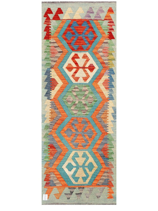 Maimana Afghanistan Kilim Rug - 166 x63 cm-0
