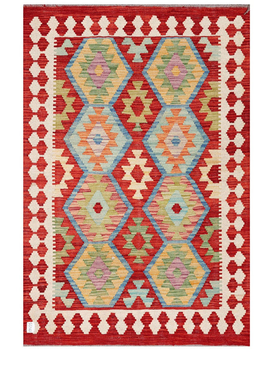 Maimana Afghanistan Kilim Rug - 153 x105 cm-0