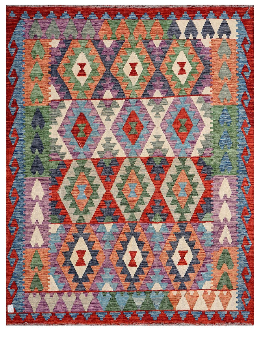 Maimana Afghanistan Kilim Rug - 191 x151 cm-0