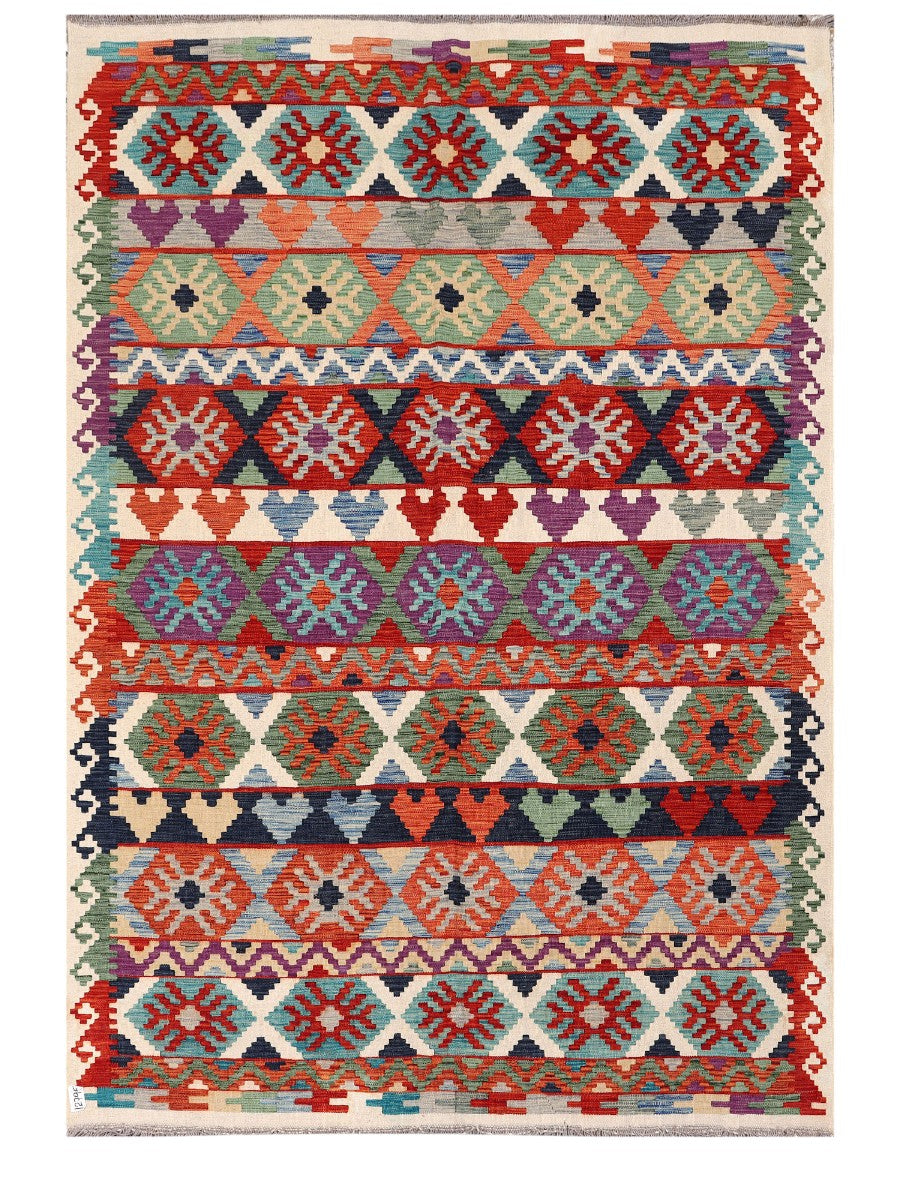 Maimana Afghanistan Kilim Rug - 244 x167 cm-0