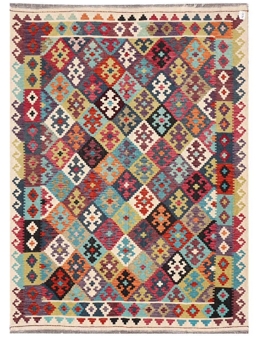 Maimana Afghanistan Kilim Rug - 247 x179 cm-0