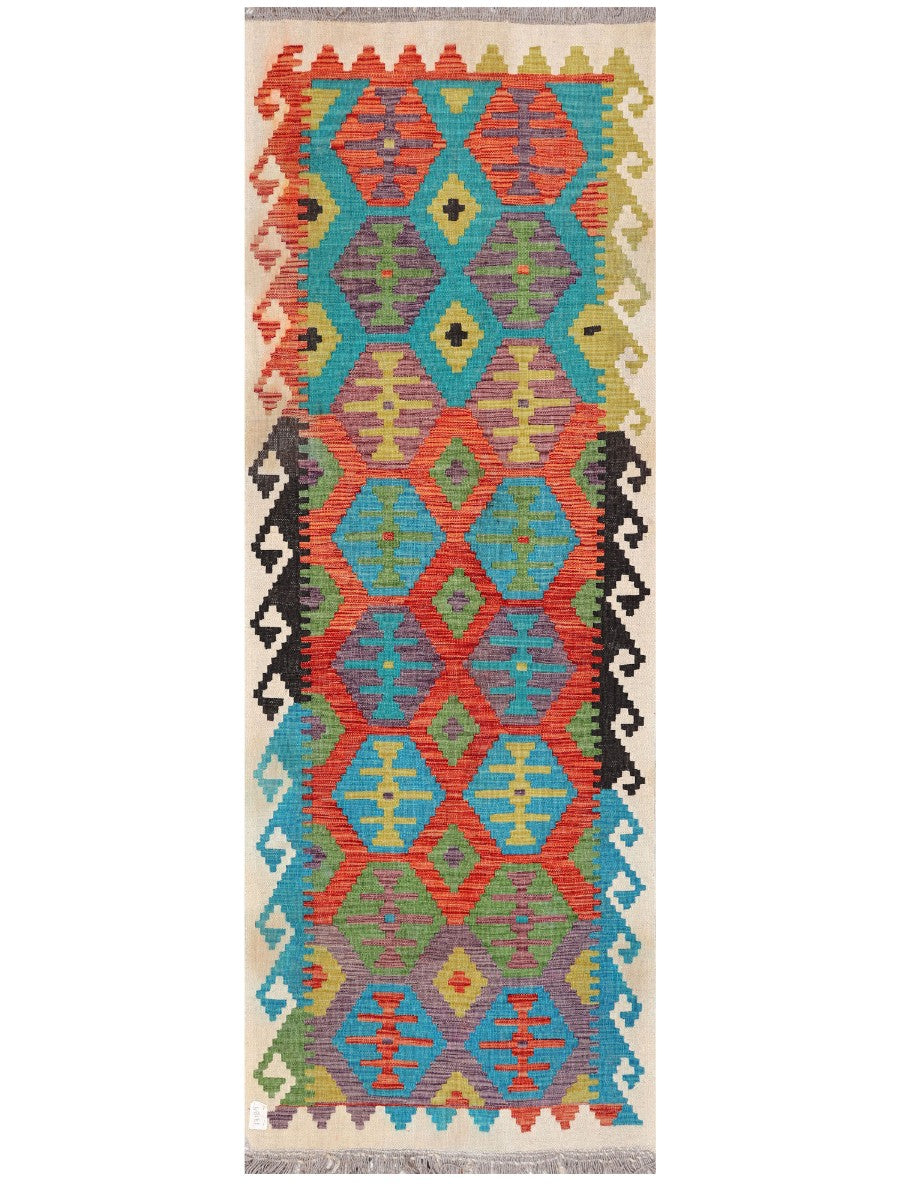 Maimana Afghanistan Kilim Rug - 238 x 84 cm-0