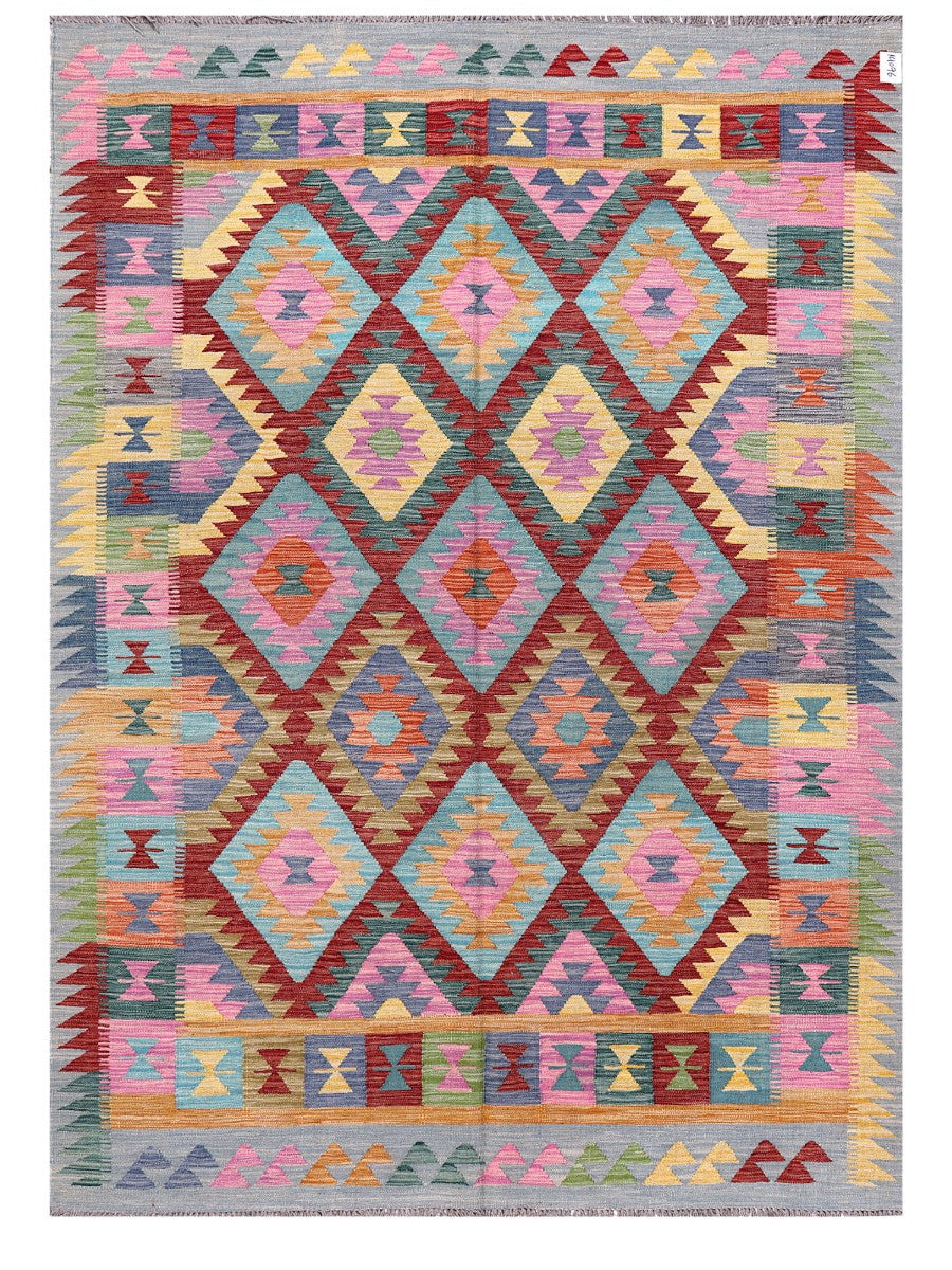 Maimana Afghanistan Kilim Rug - 244 x177 cm-0