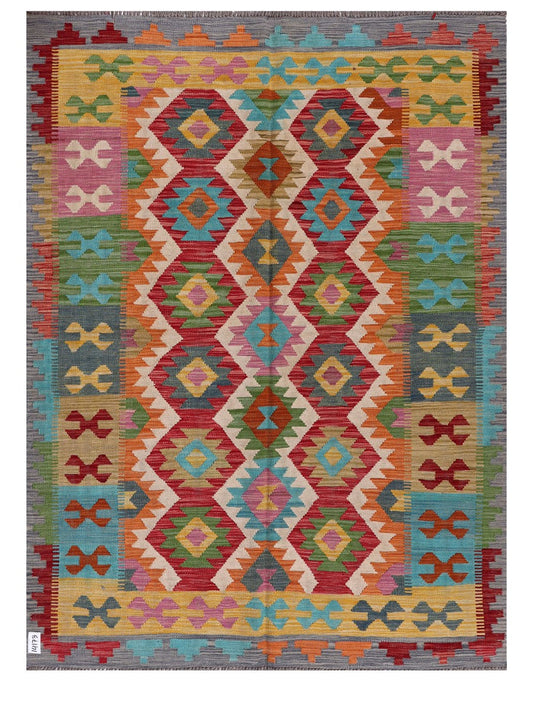 Maimana Afghanistan Kilim Rug - 202 x151 cm-0