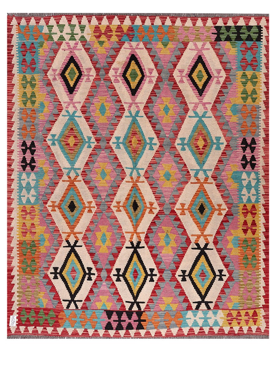 Maimana Afghanistan Kilim Rug - 199 x164 cm-0